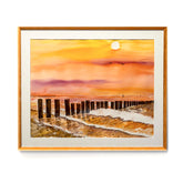 Strand mit Sonnenuntergang