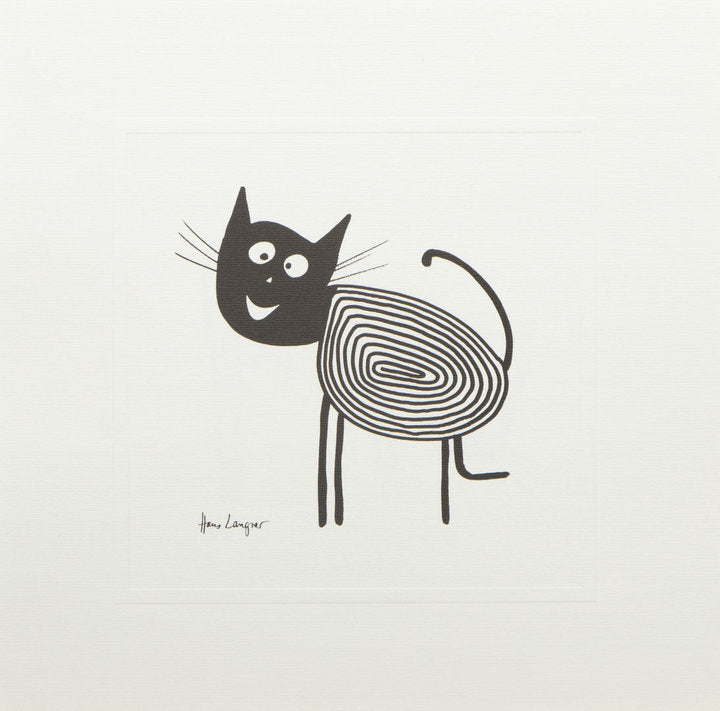 Druck auf Büttenpapier - Hans Langner - 30*30cm