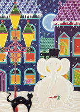 Druck auf Büttenpapier - unleserlich signiert - 15*20cm