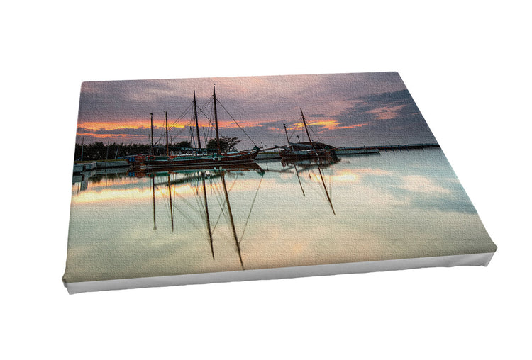 Foto auf Leinwand - Bodstedt Hafen