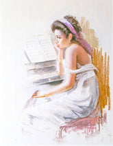 Kunstdruck - unleserlich signiert - 54,5*70,5cm