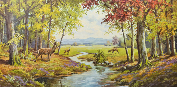 Kunstdruck mit Struktur - Adams - 100*50cm