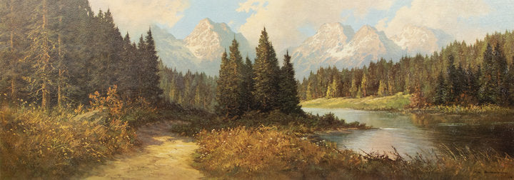 Kunstdruck mit Struktur - Johannes Bochmann - 100*40cm