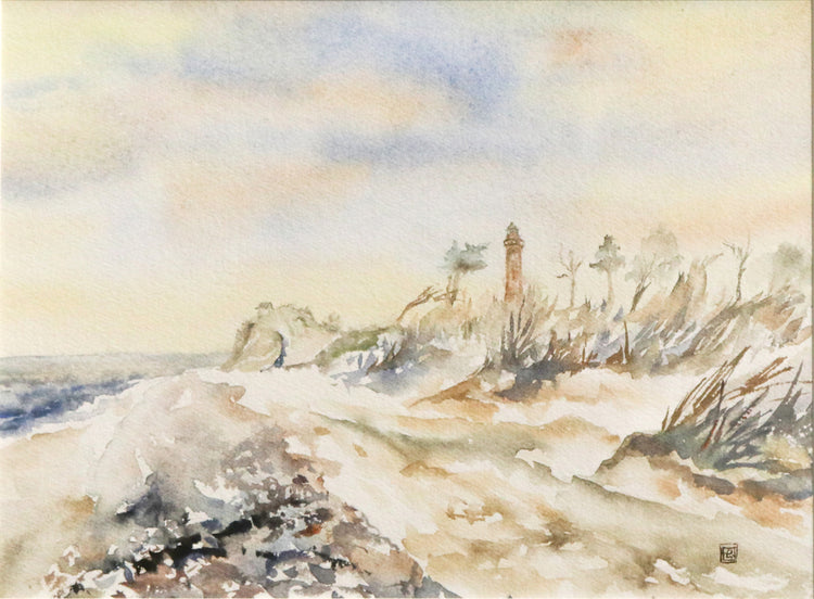 Original Aquarell - unleserlich signiert - 18*24cm