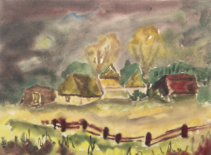 Original Aquarell - unleserlich signiert - 50*40cm