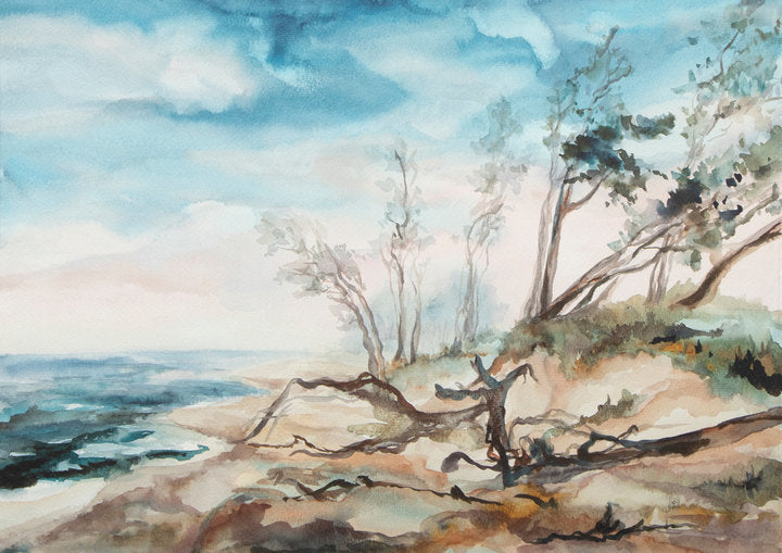 Original Aquarell - unleserlich signiert - 73*52cm