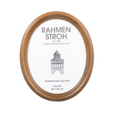 Ovalrahmen Hellbraun