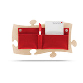 Puzzle Organizer mit rotem Filz