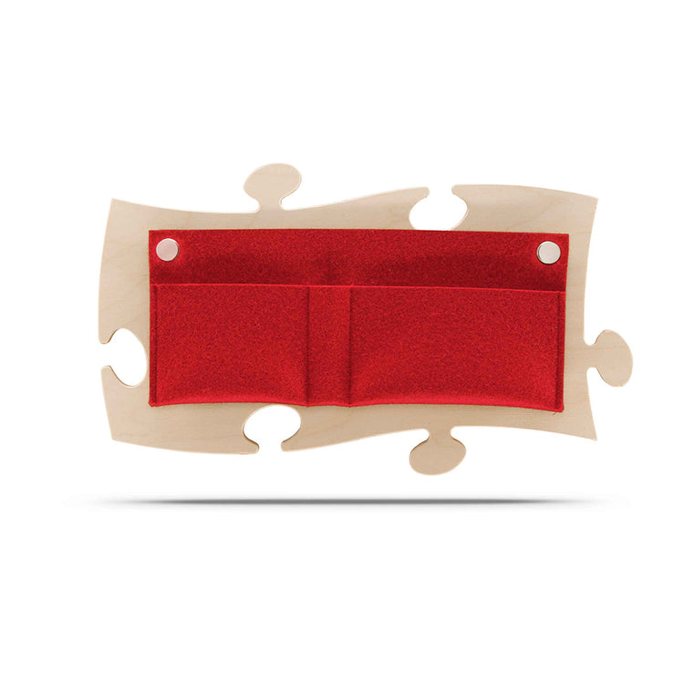 Puzzle Organizer mit rotem Filz