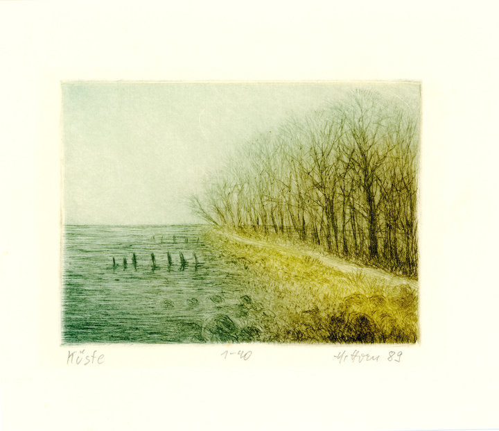 Radierung - Horn - 14*12cm