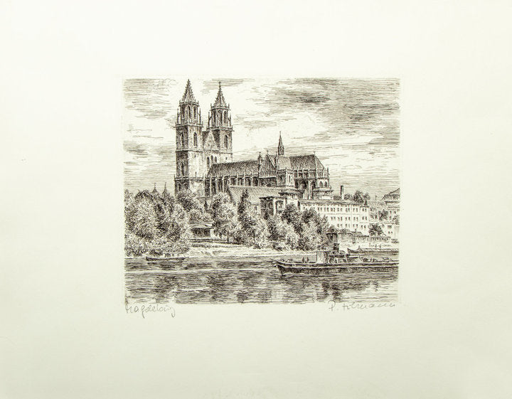 Radierung - P. Freimann - 40*30cm