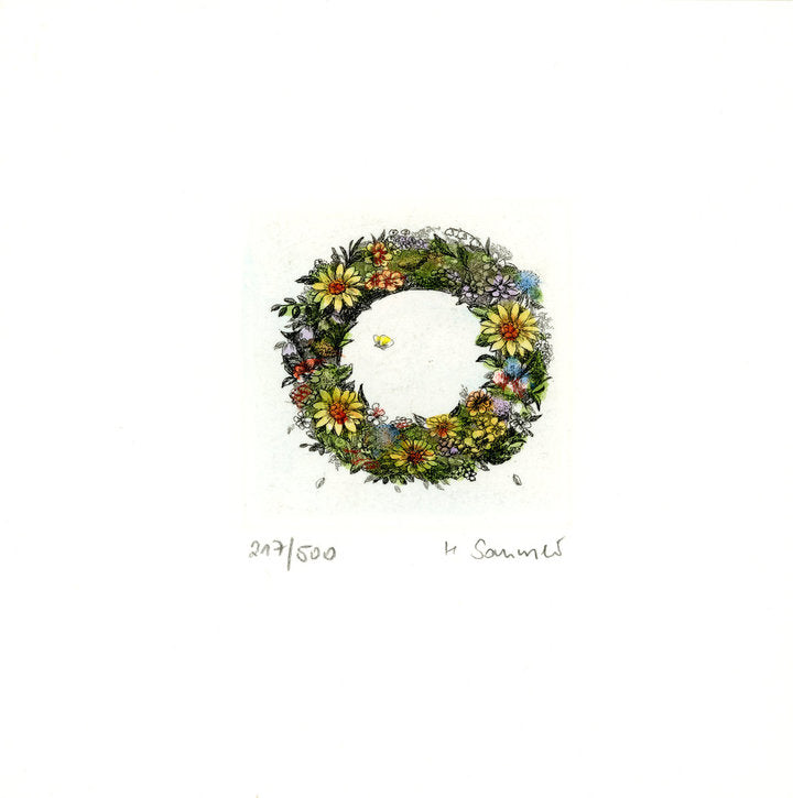 Radierung - Sommer - 12*12cm