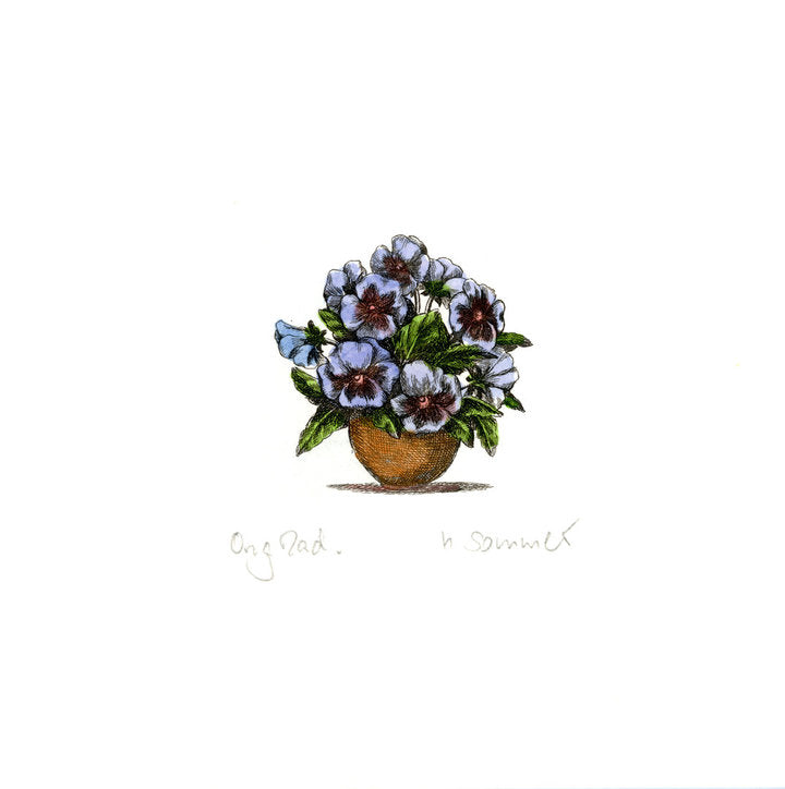 Radierung - Sommer - 12*12cm
