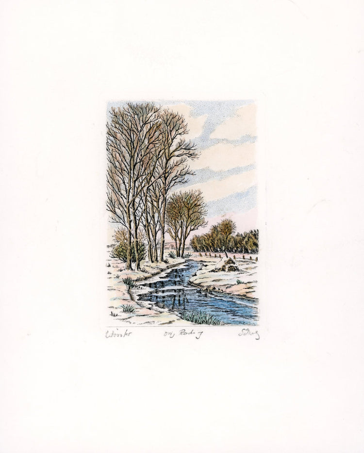 Radierung - Willy Scholz - 20*25cm