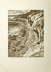 Radierung - unleserlich signiert - 29,7 *42cm