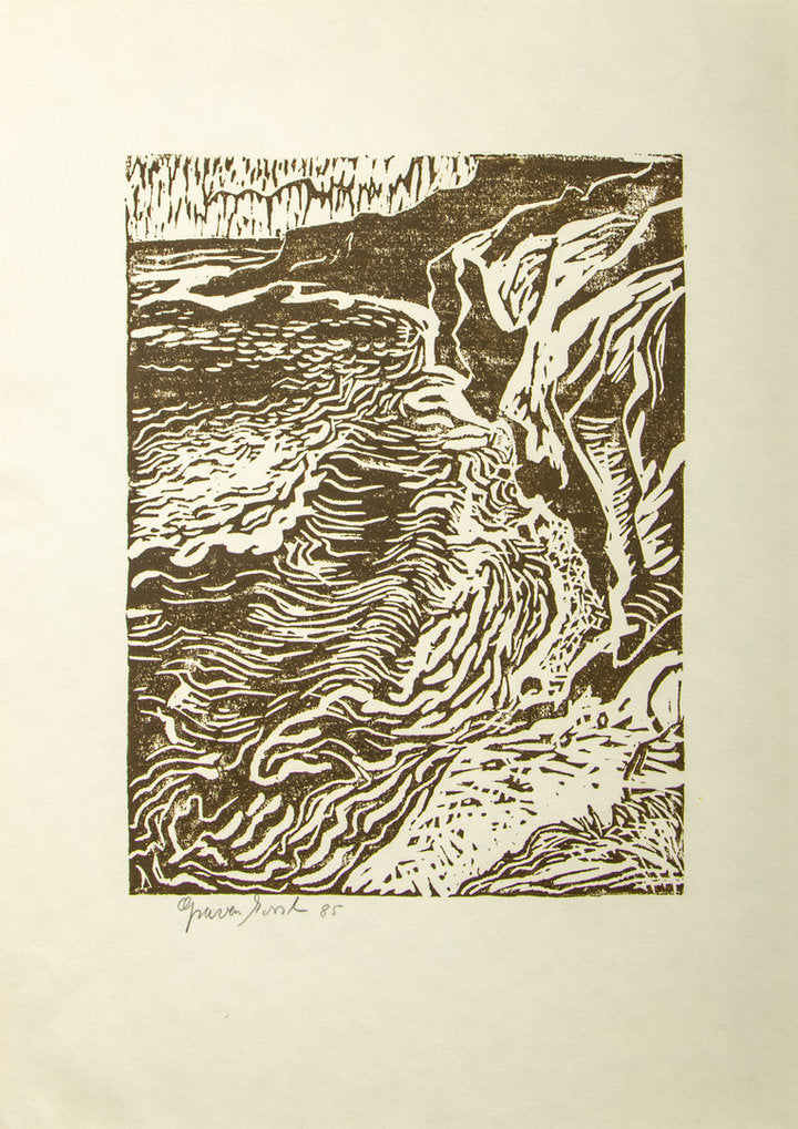 Radierung - unleserlich signiert - 29,7 *42cm