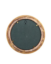 Runde Rahmen Nußbaum Gold