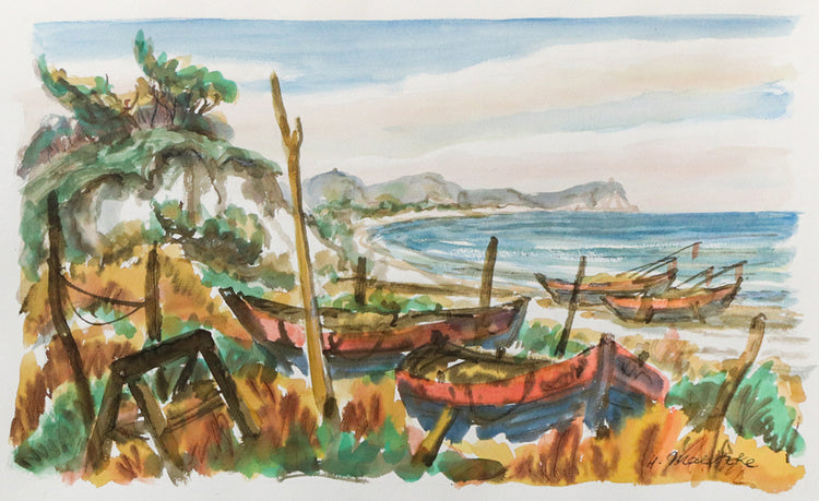 Original Aquarell - Helmut Maletzke - 75*50cm