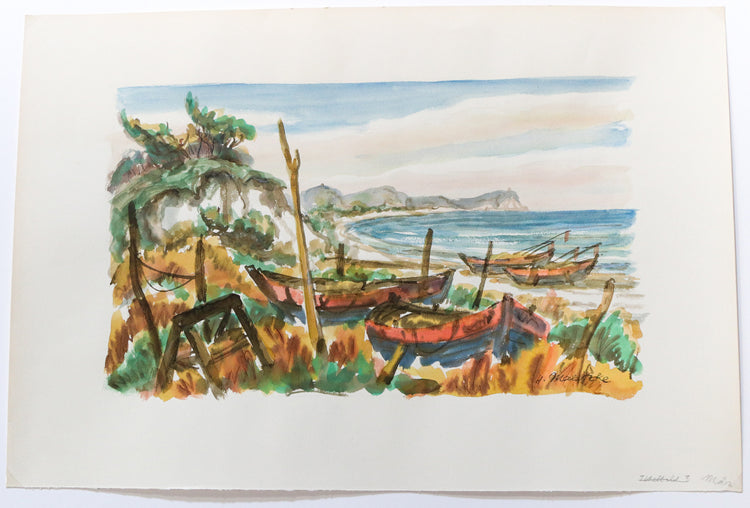 Original Aquarell - Helmut Maletzke - 75*50cm